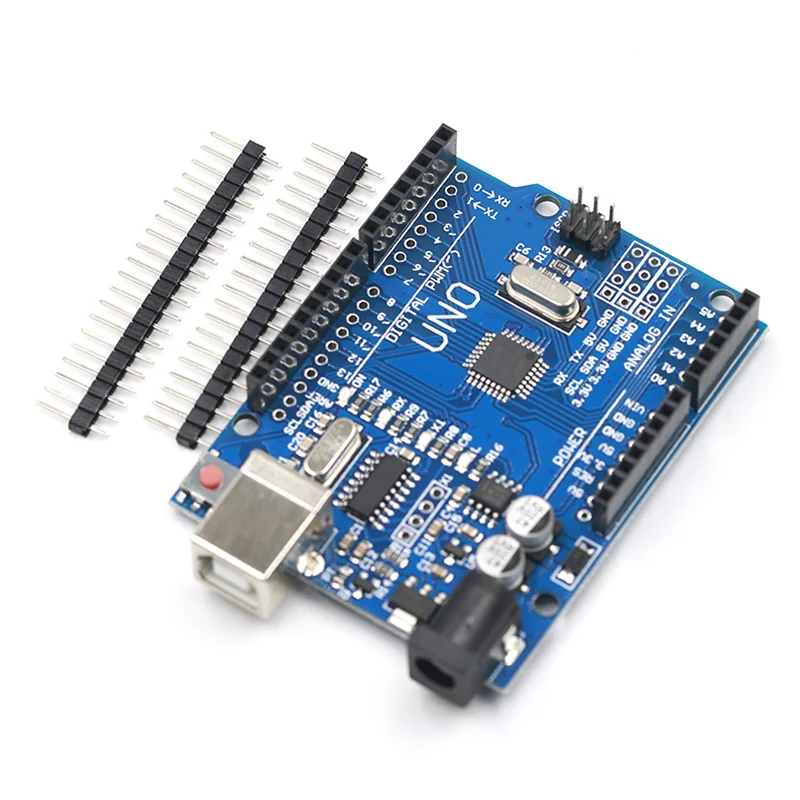 Высокое качество один Комплект UNO R3 CH340G+ MEGA328P Чип 16 МГц для Arduino UNO R3 макетная плата+ USB кабель - Цвет: UNO R3