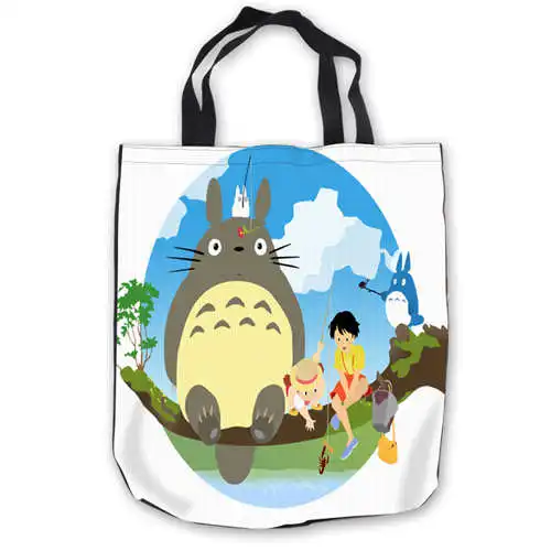 Пользовательские холст my_neighbori_totoro _ (1) ToteBags Ручные Сумки хозяйственная сумка