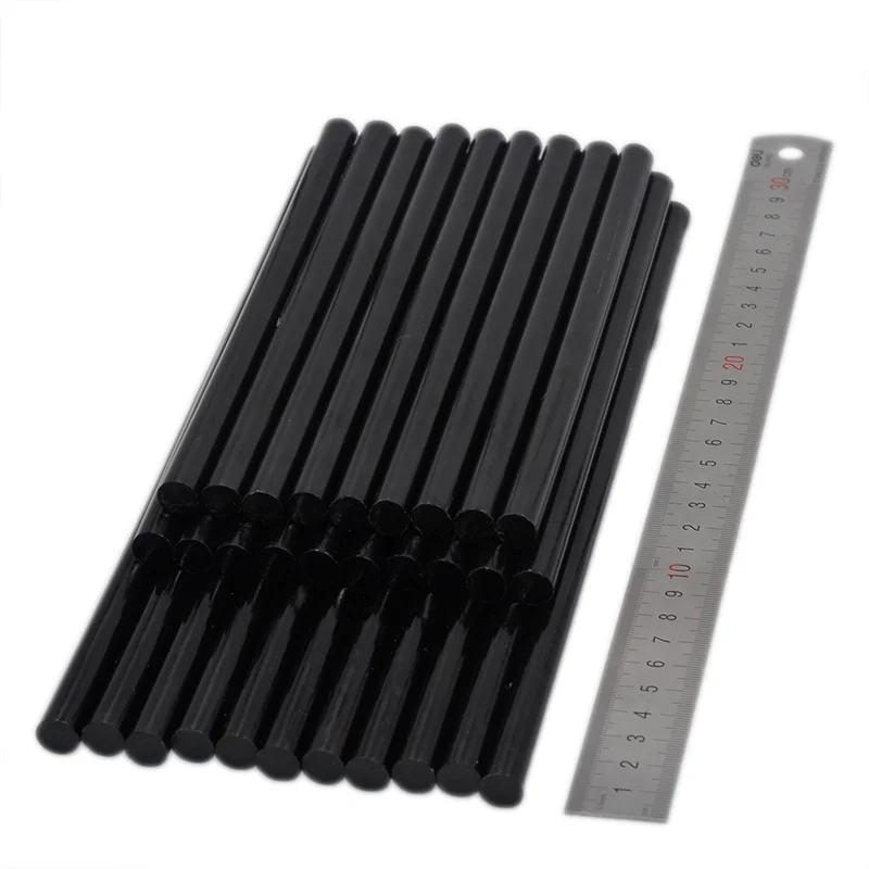 20Pcs/set 11mmx200mm 270mm 300mm Non Toxic Solid Black Glue Sticks Auto