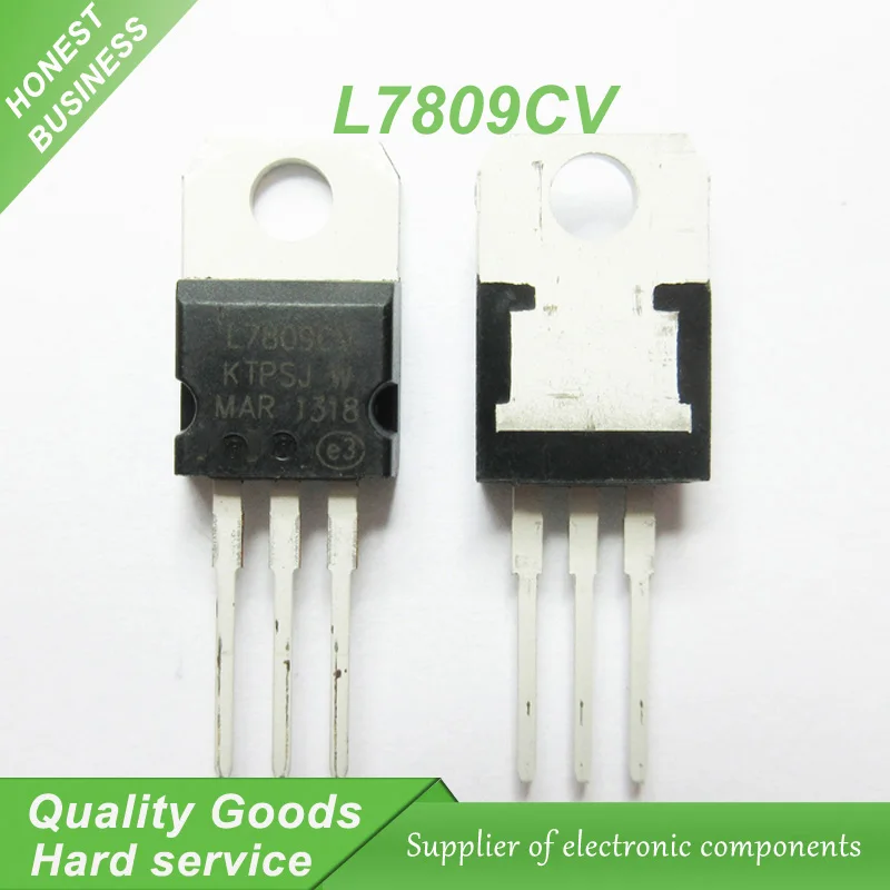 

10pcs/lot Big chip 7809 L7809 L7809CV LM7809CT 9V TO-220 three-terminal regulator new original
