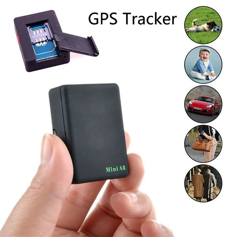 للسيارات كيد المسنين الحيوانات الأليفة البسيطة A8 GSM جي بي آر إس LBS المقتفي الوقت الحقيقي العالمي جهاز تعقب Gps المقتفي مع SOS زر