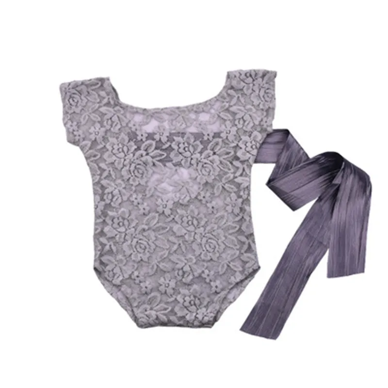 Вязаное платье с цветочной вышивкой для новорожденных девочек; платье принцессы с v-образным вырезом на спине для фотосессии - Цвет: 13