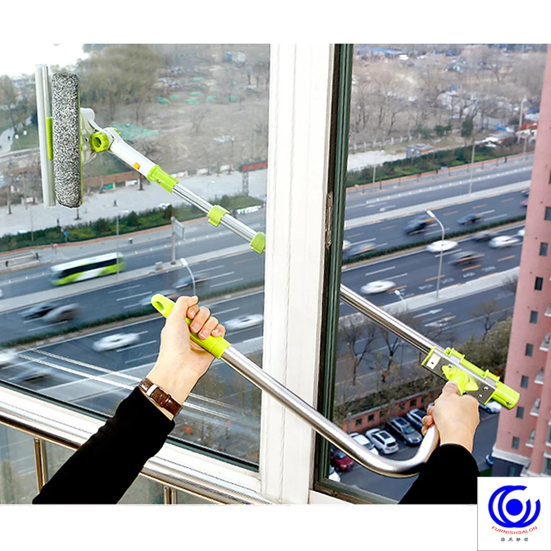 Hot Upgraded Telescopic High-rise Window cleaner Cleaning Glass Brush For Washing Windows Dust Clean Hobot