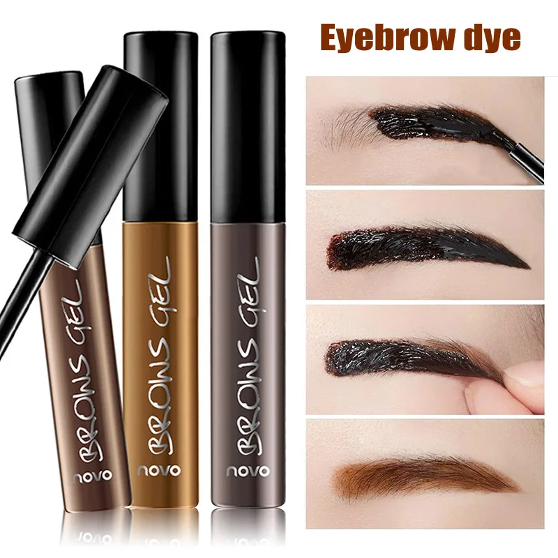 Eyebrow Dye Gel 3 Colors Optional Tear off Eyebrow Cream Waterproof