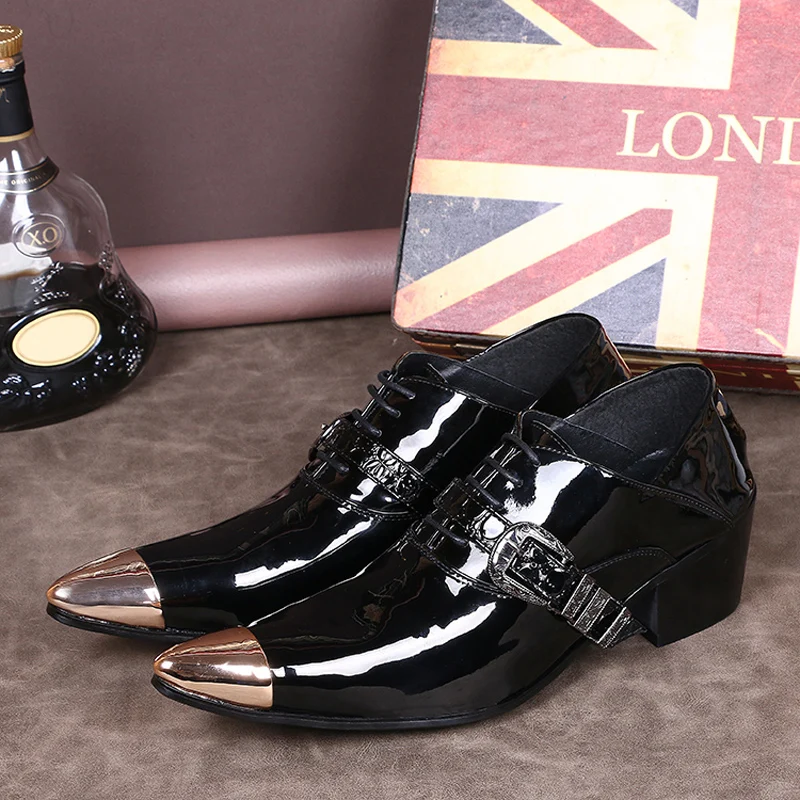 Men Shoes Patent Leather Office Lace Up Formal Black Oxford Men Shoes Patent Leather Office Lace Up Formal Black Oxford For Italian Loafers In S Casual From On