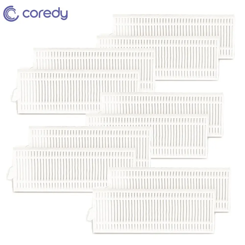 

10 pcs Genuine Accessory Replacement High Efficiency Filter Kit For Coredy R500+ Robot Vacuum Cleaner parts
