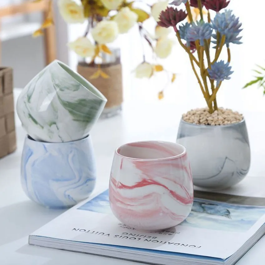 Good Quality Flower Planter Vases Mini Marble Ceramic Polka Dots Good Quality Flower Planter Vases Mini