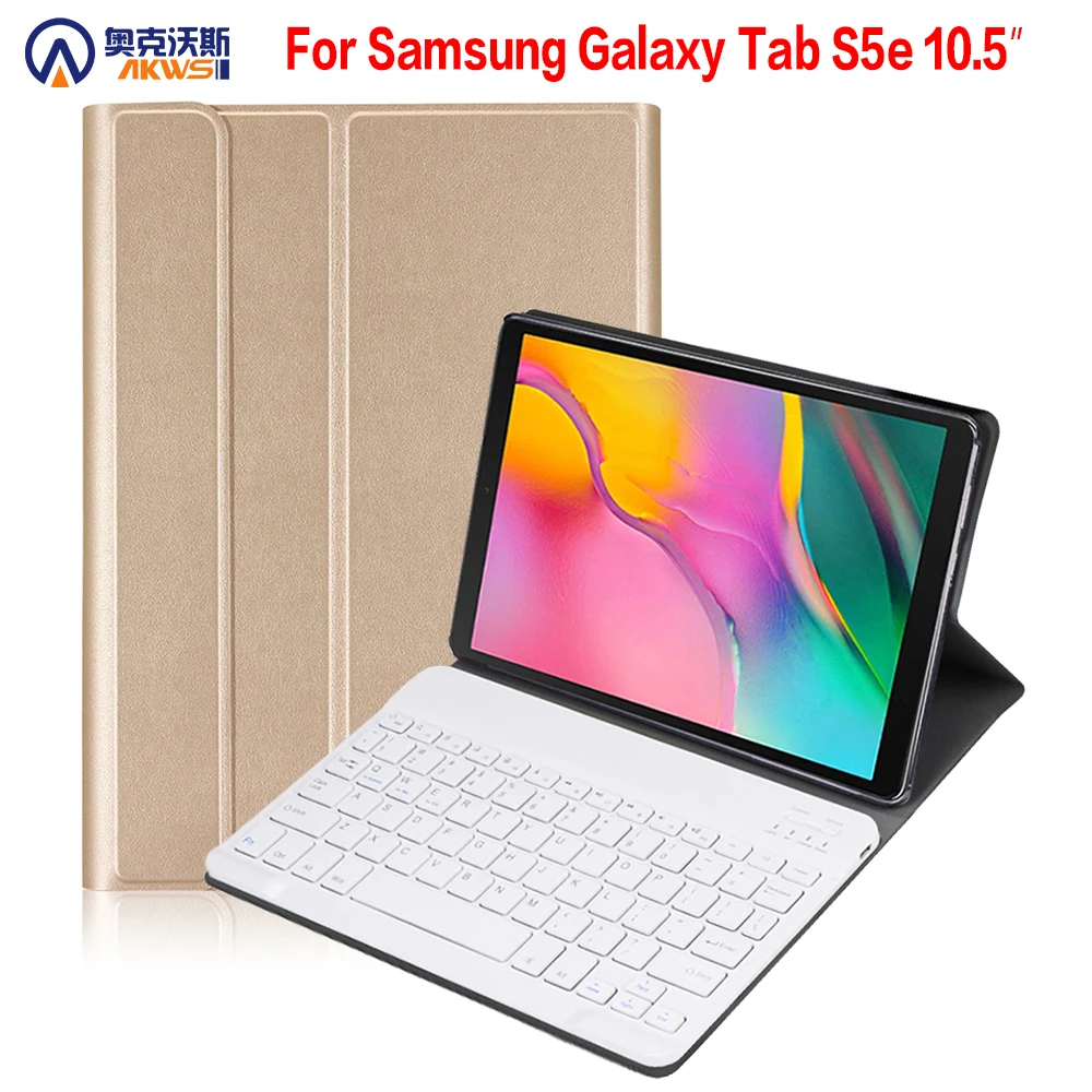 

Walkers Bluetooth Keyboard Case for 2019 Samsung Galaxy Tab S5E T720 T725 Wireless Removable Tablet Cover Case Chargeable