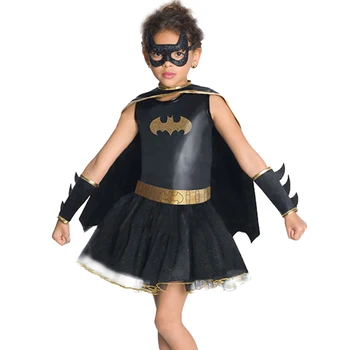 

Halloween Costume For Kids girls Batman Costume Cosplay Party Costume Boutique With Eye Mask And Cloak Batman Costumes