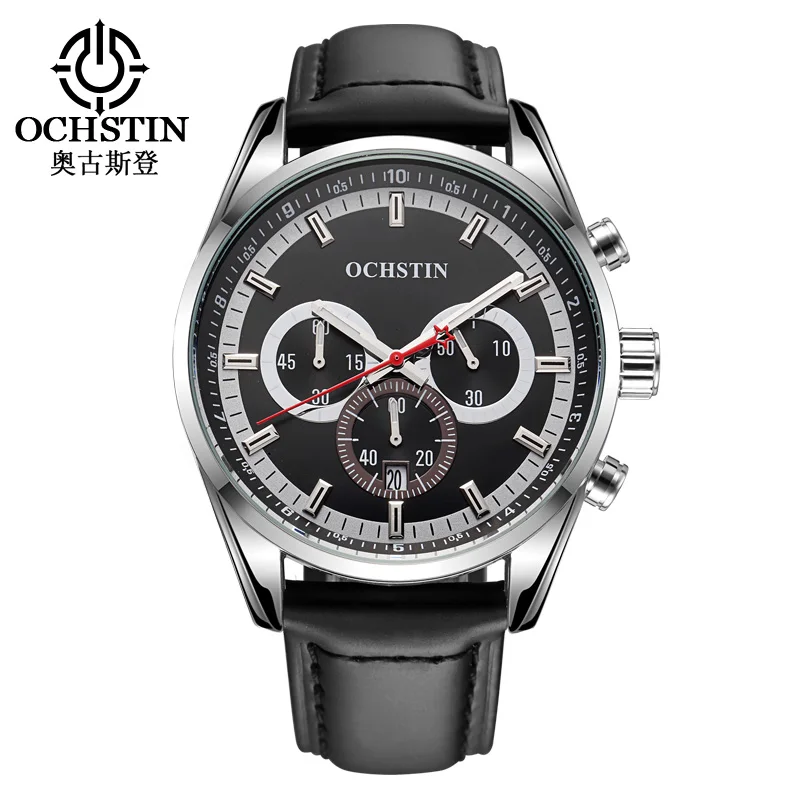 Prix pour Sport Montre pour Hommes Chronographe Multifonction Horloge Hommes Montre-Bracelet En Cuir Montre Homme Horloges Mannen Étanche Sport Montre Prix pour Sport Montre pour Hommes Chronographe Multifonction Horloge Hommes Montre-Bracelet En Cuir Montre Homme Horloges Mannen Étanche Sport Montre