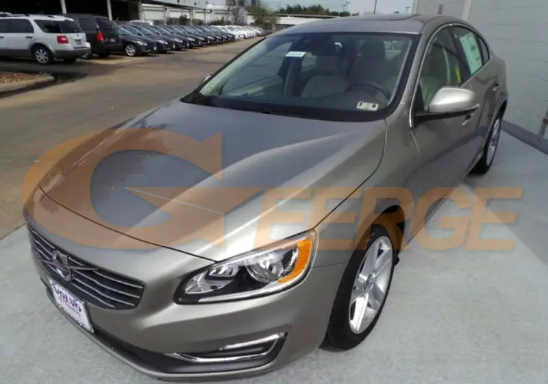 VOLVO S60 V60 2014 2015 2016 HALOGEN HEADLIGHT ccfl angel eyes(1)
