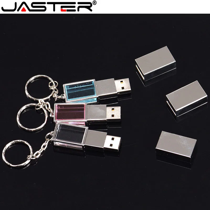 JASTER красочные стеклянные USB 2,0 флэш-памяти ручка driv