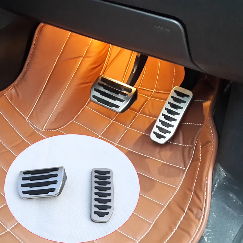 

For Freelander 2 AT Car Accessories Pedal Cover For Brake And Accelerator Pedal Pads Cover Aluminum alloy Parts 07-15