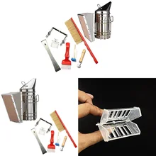 Нержавеющая сталь 8 в 1 Пчеловодство дымарь для пчелиных ульев тепловой защиты скребка queen Catcher Оборудование Набор инструментов для выращивания