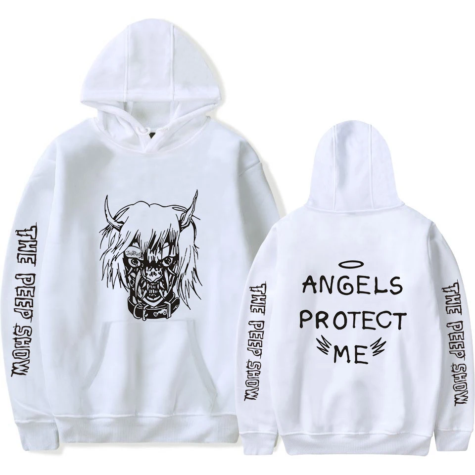 WEJNXIN Lil Peep ANGELS PROTECT ME толстовки со шляпой для мужчин/женщин с длинным рукавом Уличная Хип-Хоп пуловер толстовки размера плюс