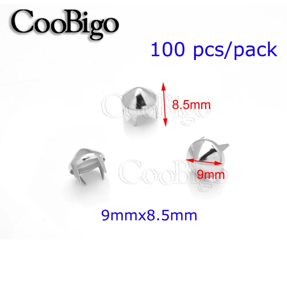 9x8.5mm Silver x100