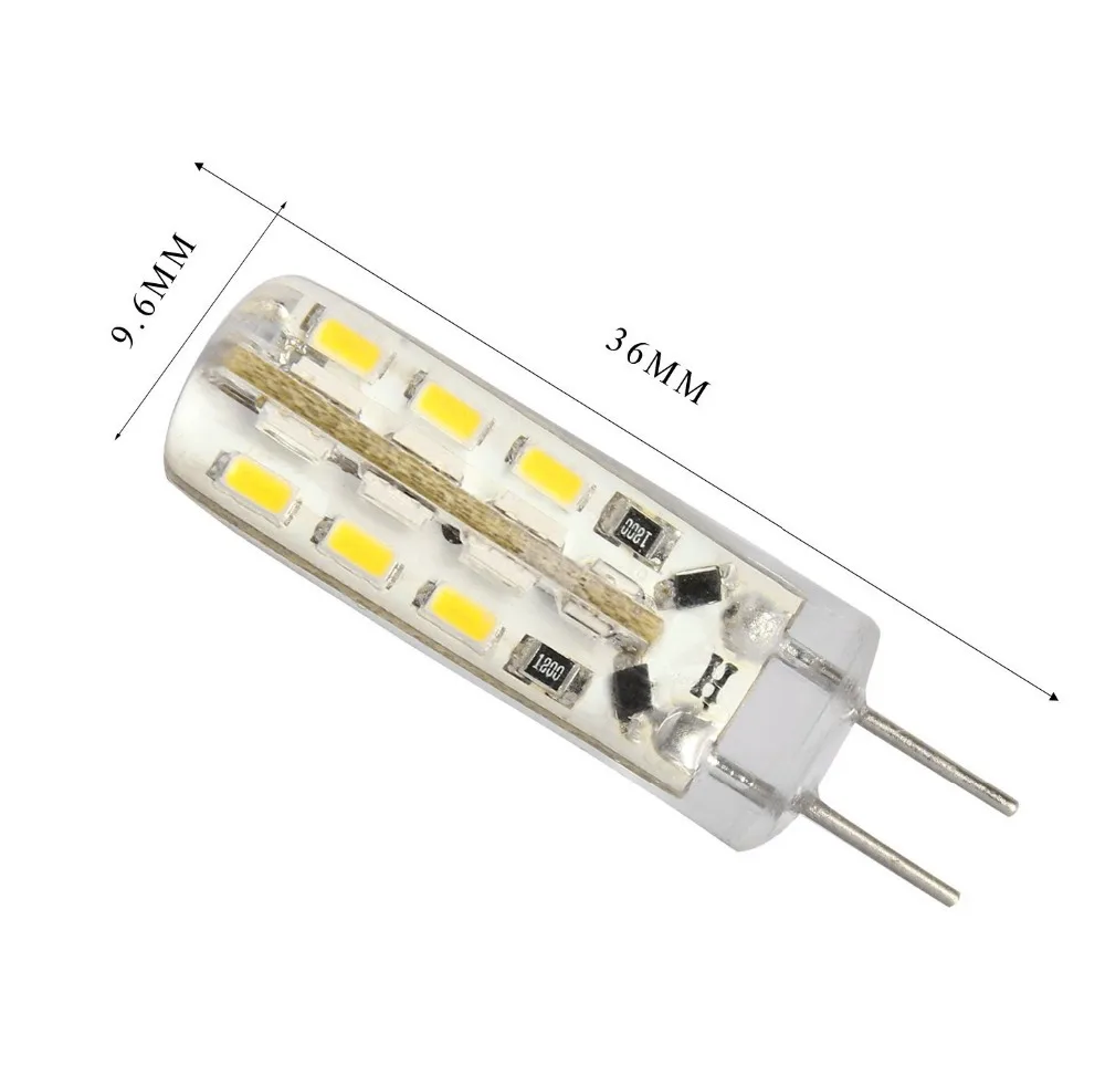 4X G4 Белый/Теплый SMD 3014 24 LED Морская Лодка точечная лампа 6500K DC12V 3W кукурузная