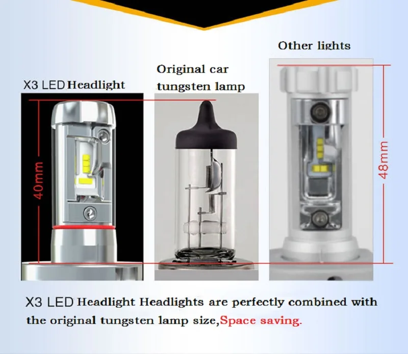 1 пара автомобилей головной светильник лампы(светодиодный) H4 H7 3000K 6500K 8000K светодиодный лампы H11 H8 H1 H3 9005 9006 880 881 Автомобильная Противо-Туманная светильник