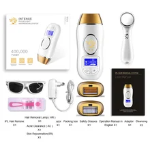 Новые 400 К вспышки IPL эпиляторы постоянное удаление волос Touch ЖК дисплей depilador лазерный бикини триммер фото