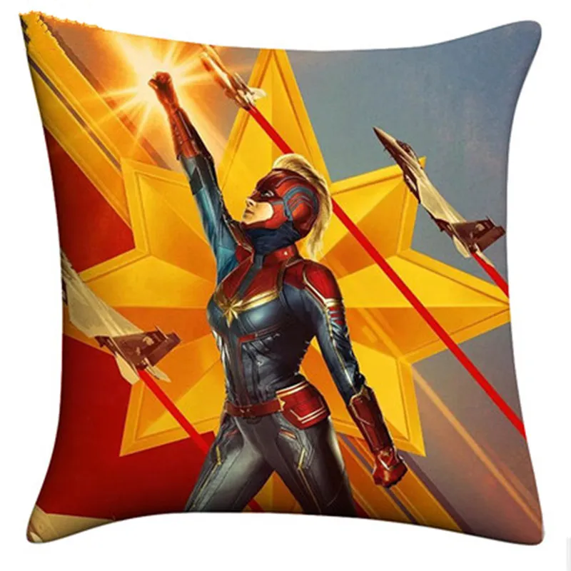 كابتن أمريكا 4 الكابتن المعجزة الخلفي وسادة الإبداعية القماش الفن وسادة مكتب غطاء وسادة خصر أريكة سيارة غرفة المعيشة ديكور M864