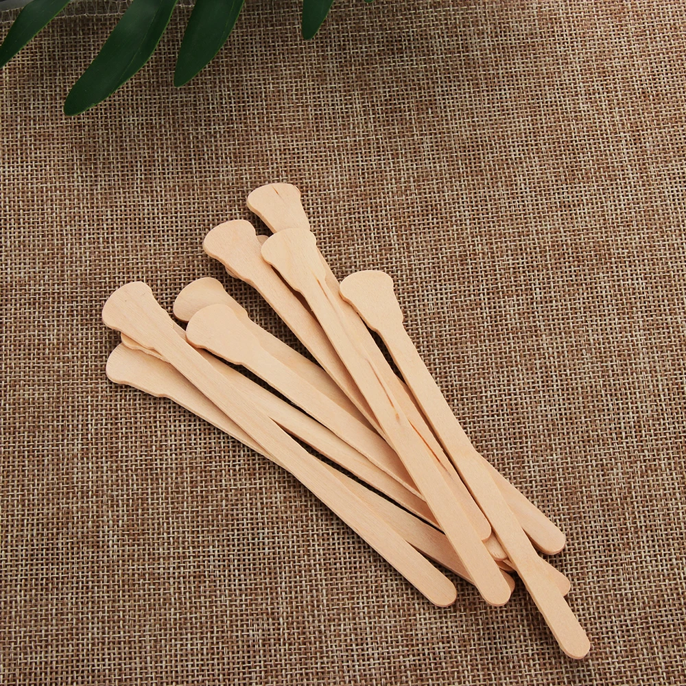 10 шт одноразовые деревянные палочки для воска, удаления волос, красота тела, инструменты для макияжа