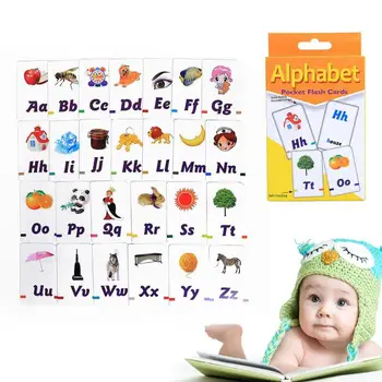 

Montessori Educativos Fun English Alphabet Paper Cards Puzzles Baby Learning Educational English Table Game Puzzle Match Jigsaw