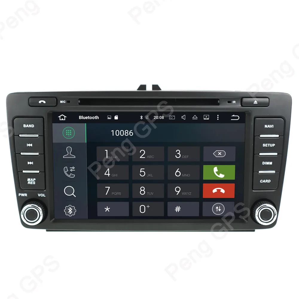 Восьмиядерный CD dvd-плеер 2 Din стерео Android 8,0 автомобильный Радио для Skoda Octavia 2008- gps-навигация Авторадио Carplay головное устройство
