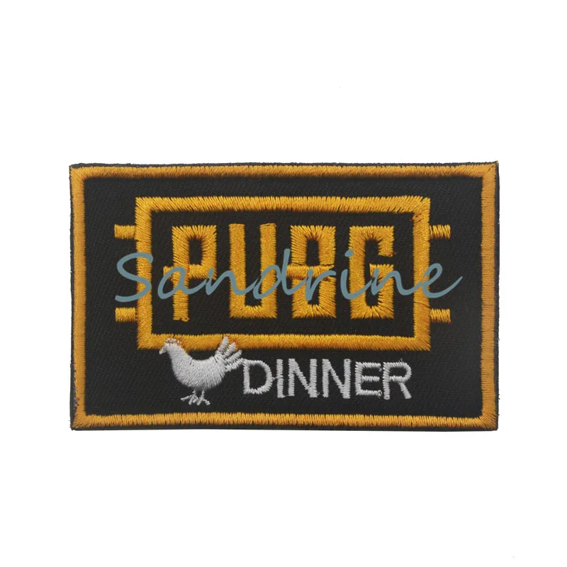 PUBG WINNER курица ужин Военная армейская тактическая Вышивка Патчи для одежды