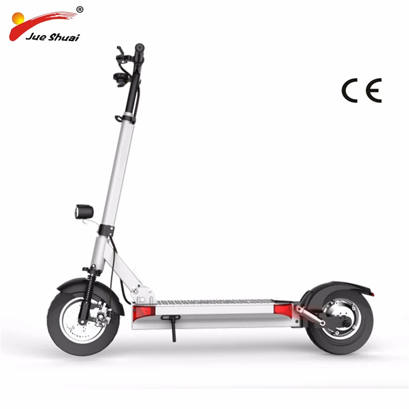  JS 48V 500W 10 inch Off Road Electric Scooter Two-Wheel Powerful Brushless Motor Foldable Hoverboar