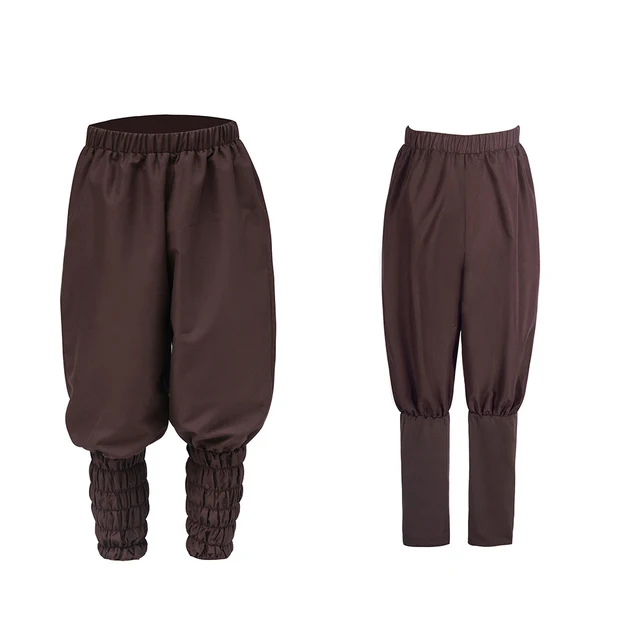 Cosplaydiy Renaissance Peasant Castaways Loose Trouser Medieval Pirate Mens Pants Costume Retro