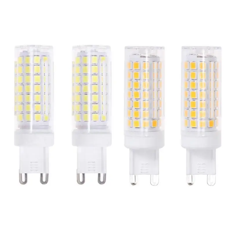 

2pcs G9 LED Lamp Bulb 88LED 6W AC85-265V 2835 SMD 85Ra Ceramic Corn Light Bulbs No Flicker Lamps Showcase Closet Car