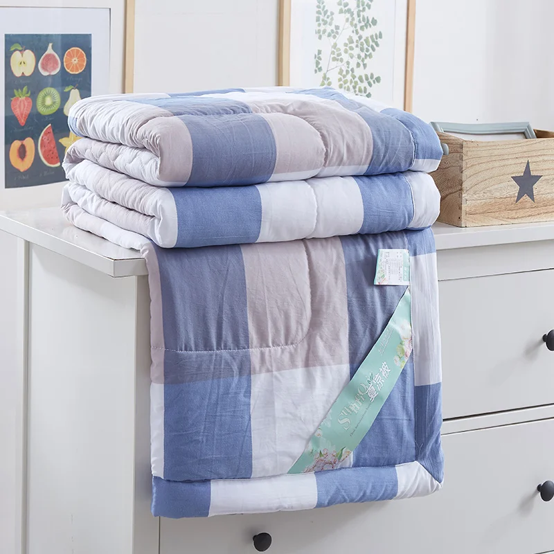 

All-cotton Washable Summer Quilt Air-conditioned By Wholesale Pure Cotton Thick Spring And Autumn Quilt Winter Quilt Single And