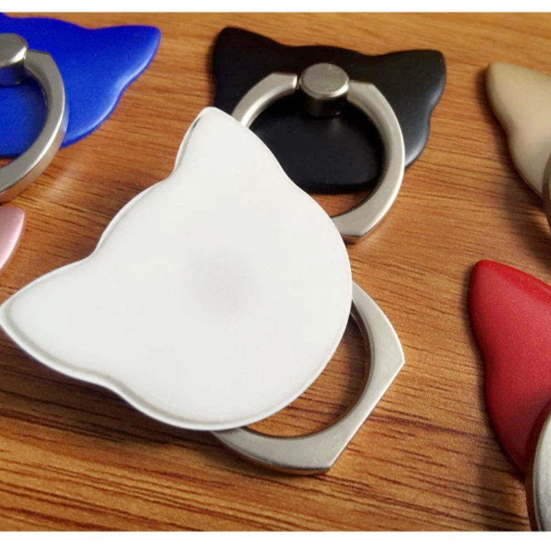 Mini Cute Cat Finger Ring Holder Mobile Phone Smartphone Stand Holder for IPhone X 8 7 6S Plus 5S HUAWEI Xiaomi Mi Redmi Samsung