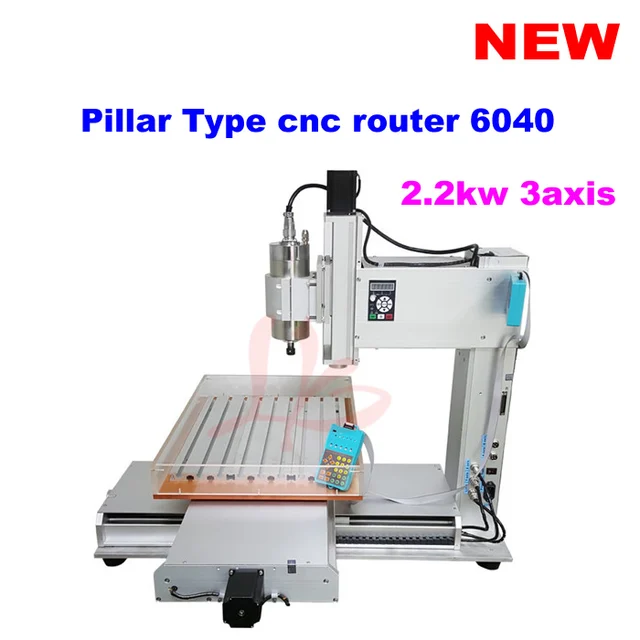 Pillar Type 2200w Spindle 3 Axis Cnc Router 6040 With Water Sink For Metal Stone Cutting Pillar Type 2200w Spindle 3 Axis Cnc Router 6040 With Water Sink For Metal Stone Cutting