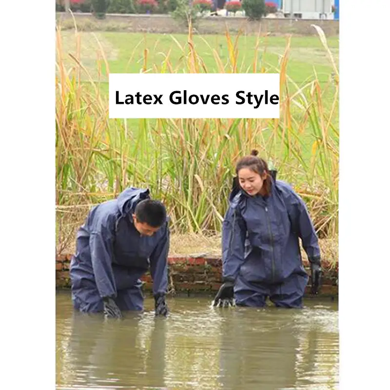Roupas de Pesca Acessórios de Pesca Alta salto Caça Submarina Pesca Limícolas Macacão 0.6mm Pvc Oxford Sole Zipper à Prova d' Água 5 Roupa de pesca tipo Wader