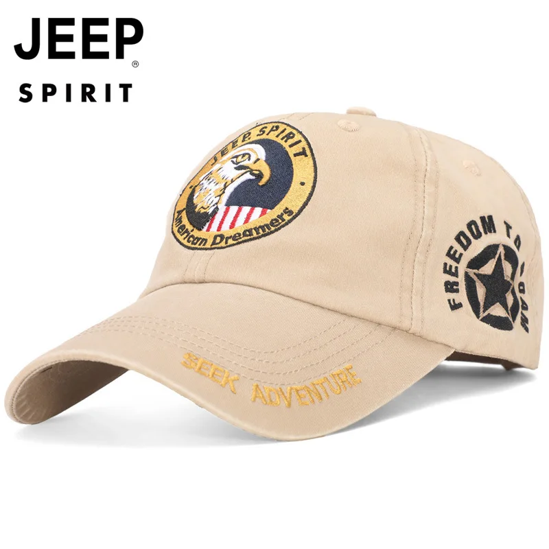 

Original JEEP SPIRIT Baseball Cap Men's Cap Print Animal Cotton Unisex Caps Snapback Adjustable Hip Hop Cap Dad Hat gorra hombre