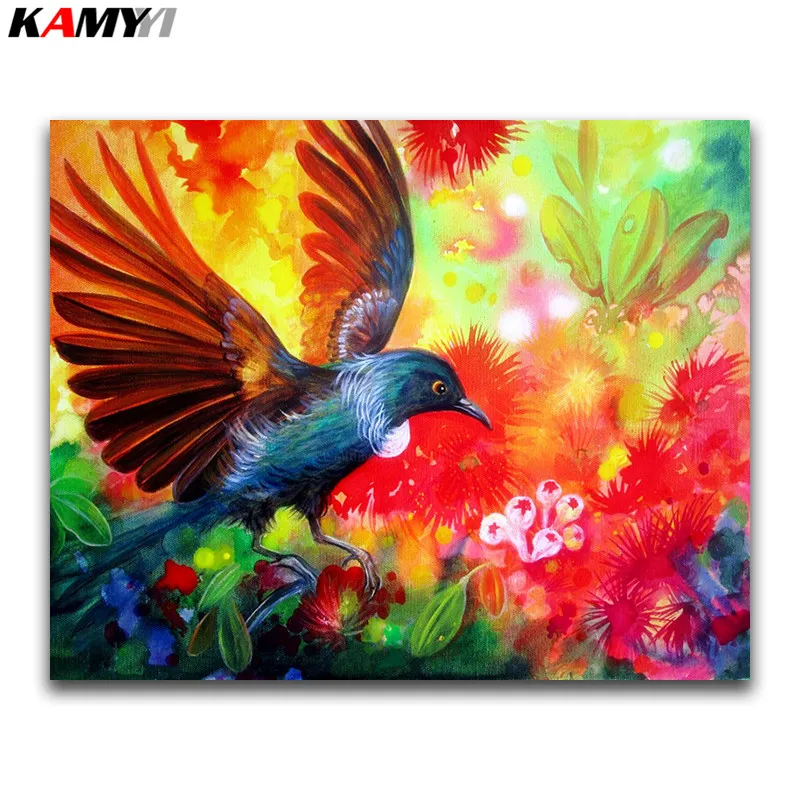 

DIY 3D Diamond mosaic Hummingbird Full Round Diamond embroidery Cross stitch flowers Full Square Diamond painting animal