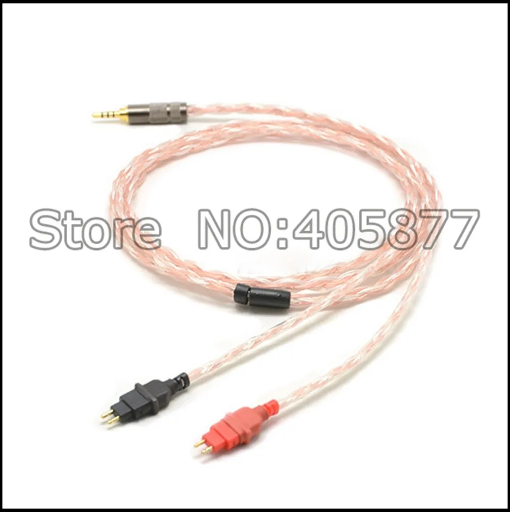 Бесплатная доставка 2 м 5N OFC Чистая медь HD580 HD600 HD650 HD25 1 II кабель для