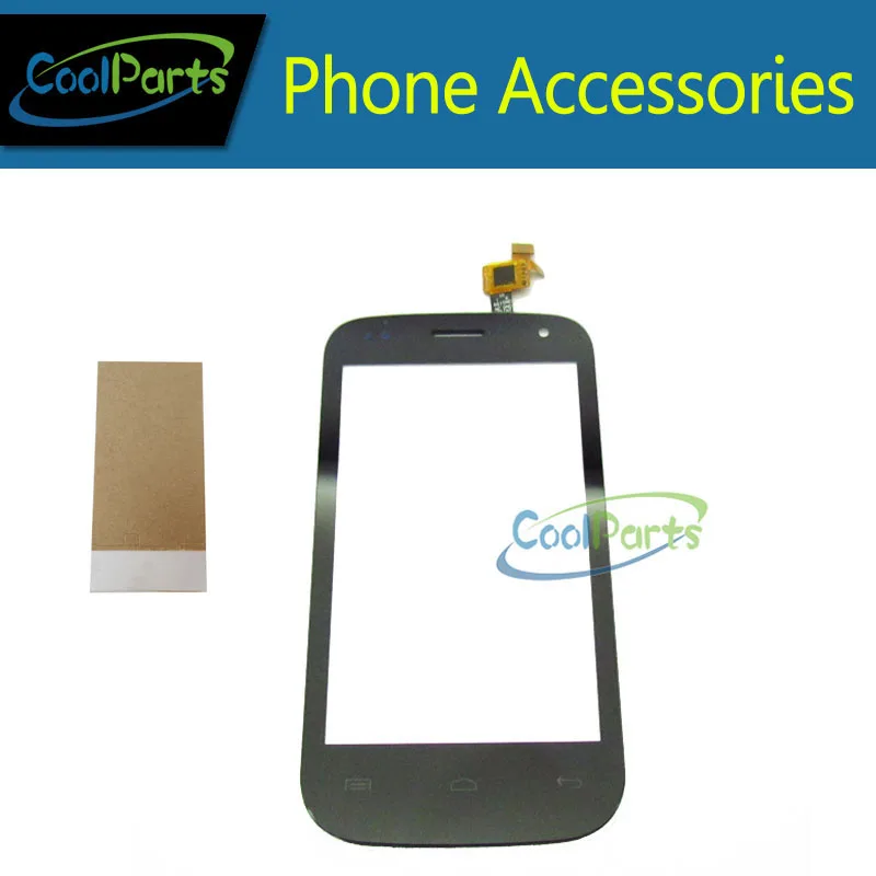 

1PC /Lot For Fly IQ 445 IQ445 Touch Screen Digitizer Touch Panel Lens Glass Replacement Part With Tape Black Color