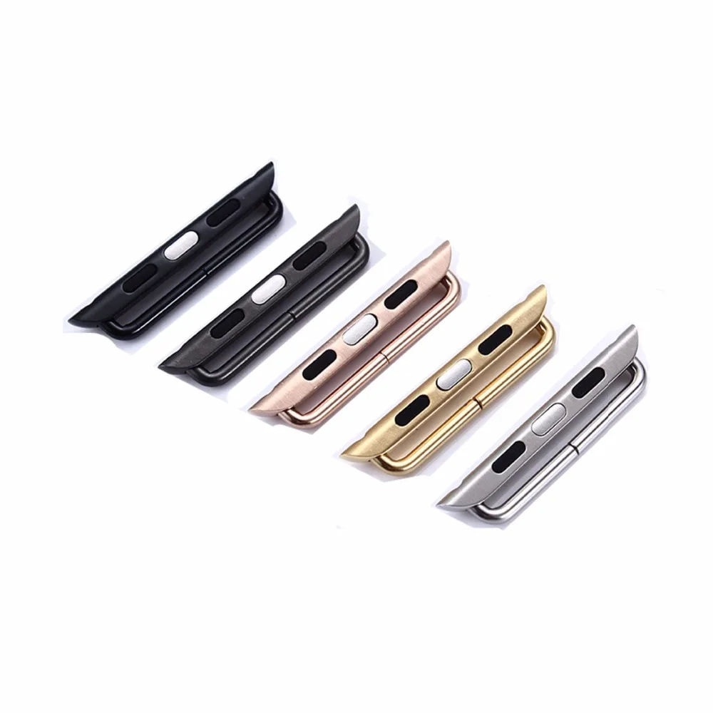 

EIMO 2PCS Adapter Suitable for Apple Watch Band 42mm/38mm Stainless Steel Metal Adapter Watch Accessories+Adjust Tool