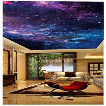 

beibehang Creative classic personality decorative painting wallpaper beautiful starry sky fantasy zenith ceiling mural wallpaper