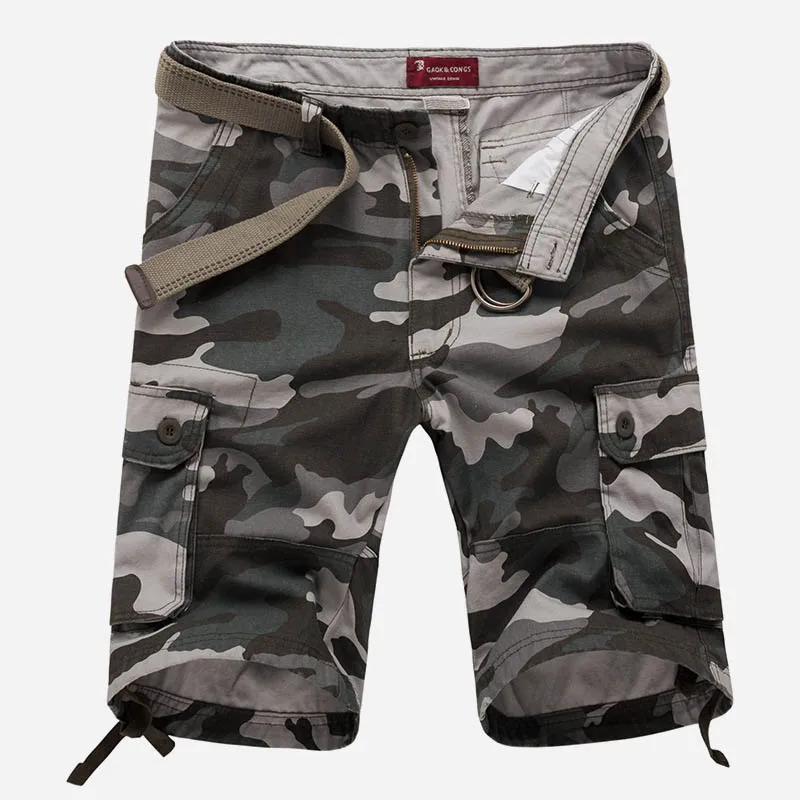 

New men's shorts Summe fashion large size multi-pocket men's casual shorts quality men's multi-pocket five-point overalls ZZG36