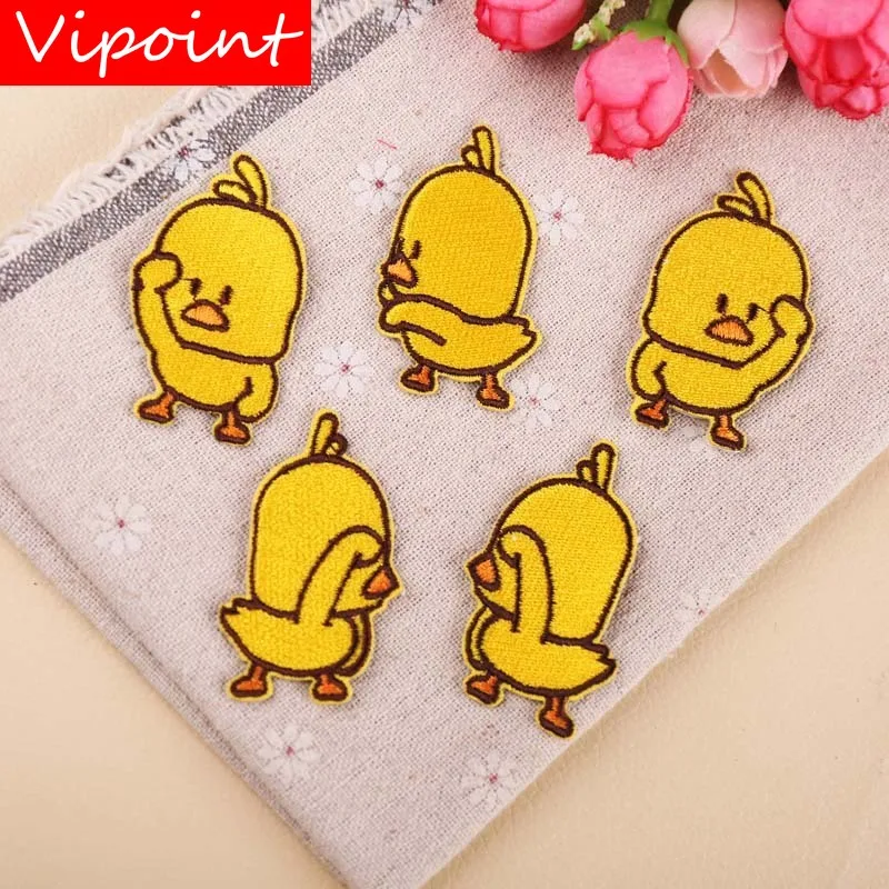 

VIPOINT embroidery duckling patches animal patches badges applique patches for clothing YX-284