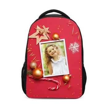 

Backpacks For Girls Boys Cute Angel Christmas Gift Customized Image 3D Printing Bookbag Kids School Bags Rugzak Mochila Escolar
