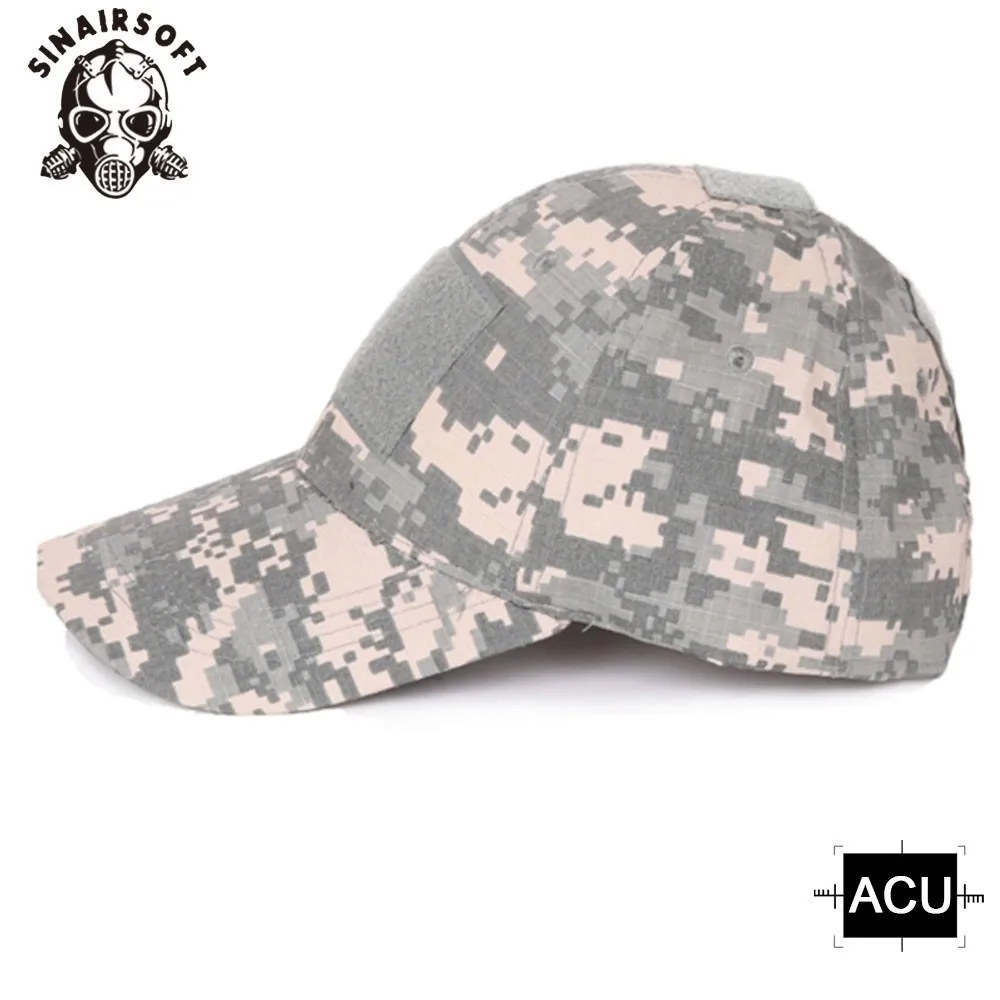 Военный камуфляж тактическая шапка страйкбол Пейнтбол открытый охота бейсболка s Мужчины Мультикам солдатский военный - Цвет: ACU