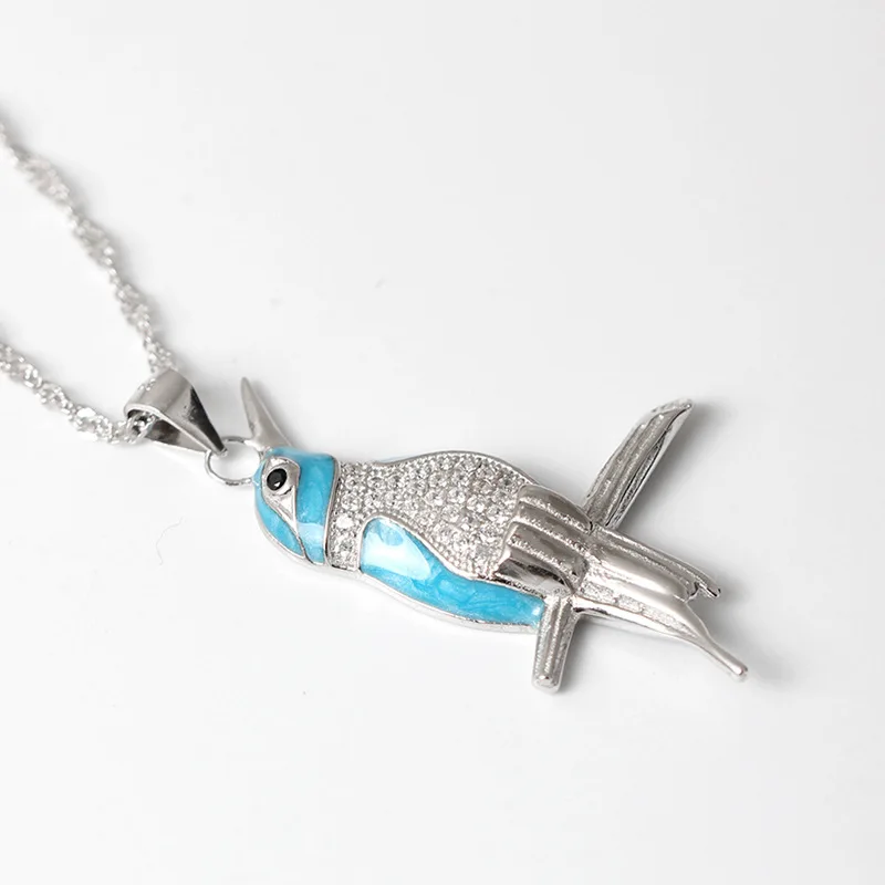 Кулон с кулоном в виде птицы серебро 100% пробы 925 пробы|womens gifts|bird necklacechain pendant |