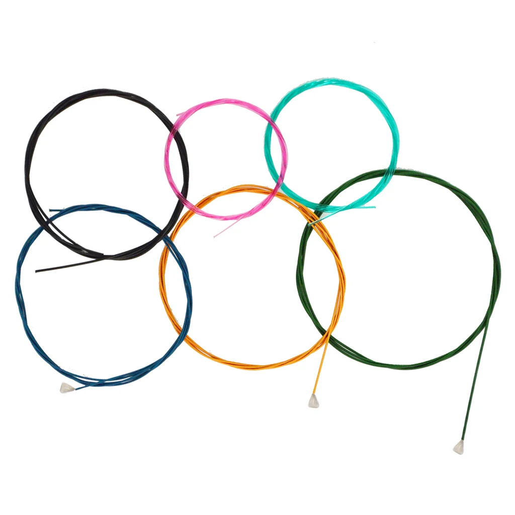 1Set Colorful 6 String Classical Guitar Strings Nylon Stringed Instruments Guitar Parts Accessories