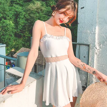 

One Piece Swimsuit Push Up Beachwear Women Swimwear 2019 Bikinis Female Retro Ladies Closed Punk Bind Cover High Waist Backless