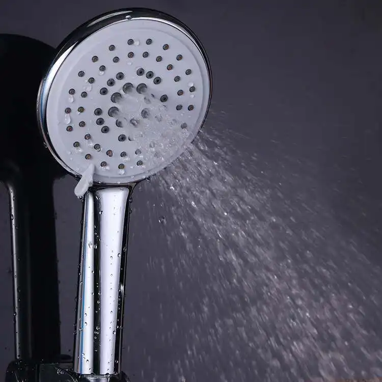 The shower head can be adjusted with five modes of high pressure stone flow handheld shower head