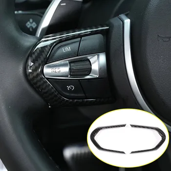 

Carbon Fiber For BMW F20 F22 F21 F30 F32 F33 F36 F12 F13 X5 F15 X6 F16 M-Sport ABS Chrome Steering Wheel Decoration Frame Trim